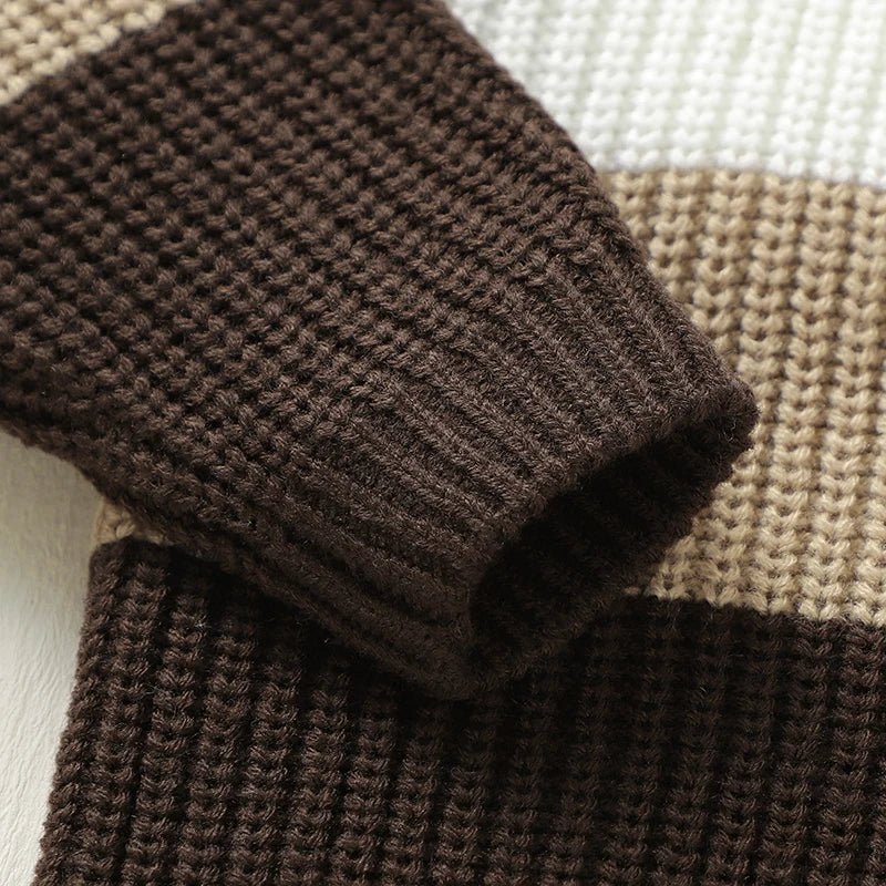 The Cozy Stripe Knit Set (6–36 Months) - Mimou Babywear