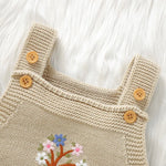 The Floral Dream Knitted Romper (0–24 Months) - Mimou Babywear