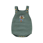 The Floral Dream Knitted Romper (0–24 Months) - Mimou Babywear