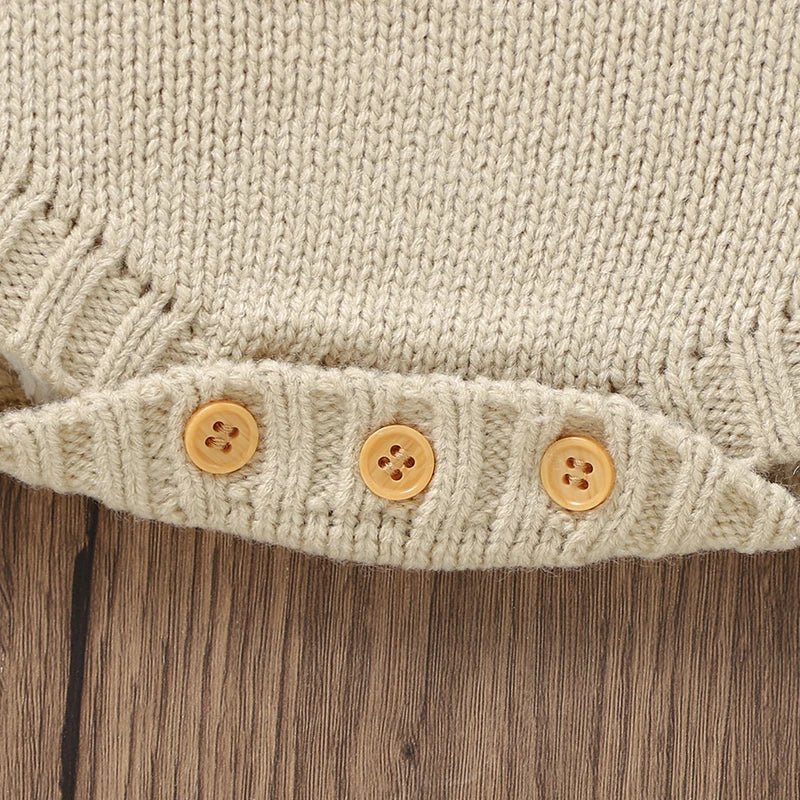 The Floral Dream Knitted Romper (0–24 Months) - Mimou Babywear