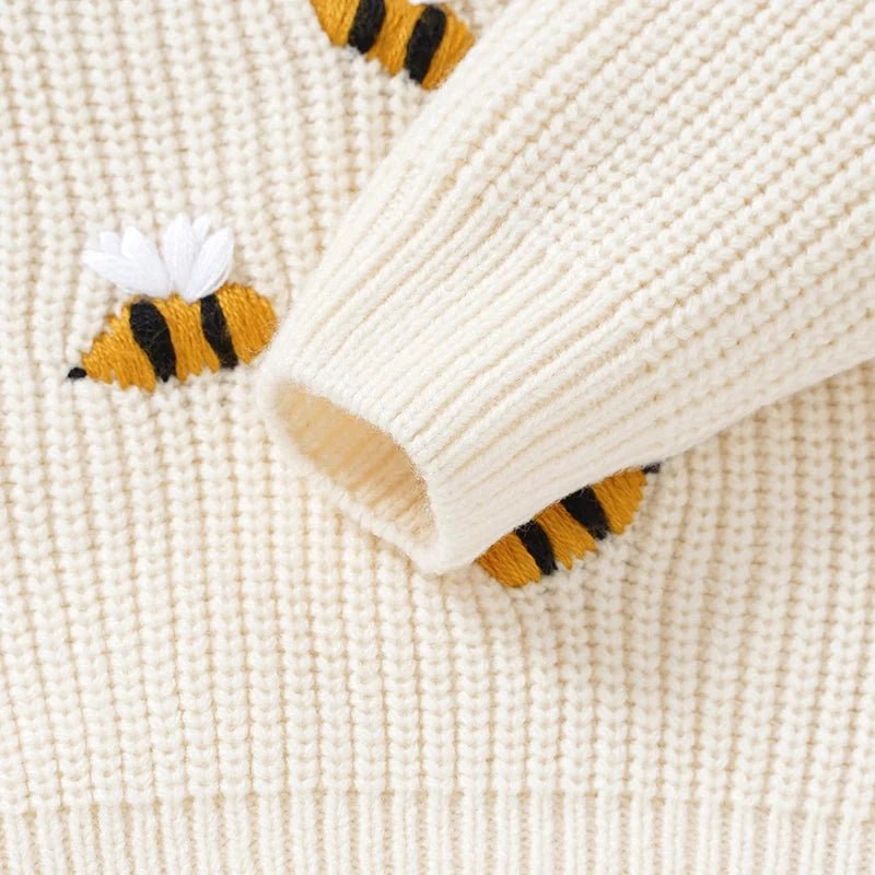 The Honeybee Knit Sweater (9–36 Months) - Mimou Babywear
