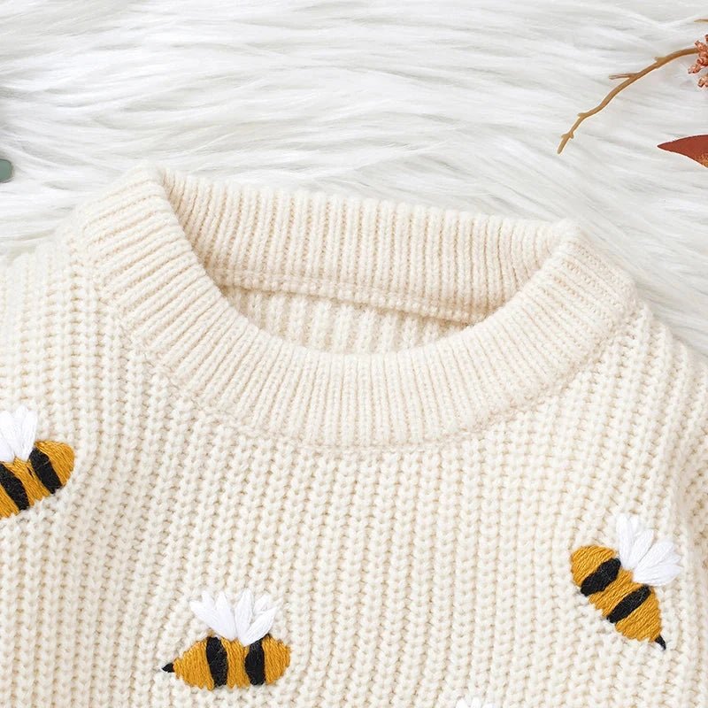 The Honeybee Knit Sweater (9–36 Months) - Mimou Babywear