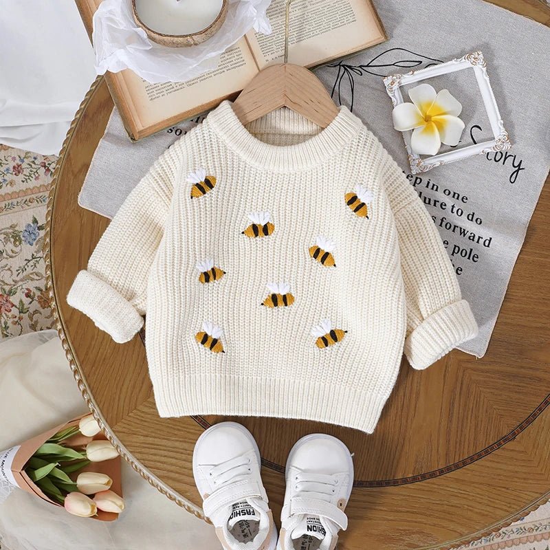 The Honeybee Knit Sweater (9–36 Months) - Mimou Babywear