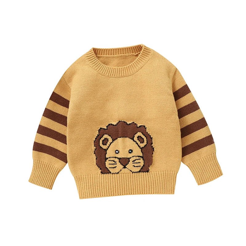 The Little Lion Knit Sweater (6M–3Y) - Mimou Babywear