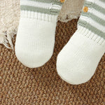 The Soft Stripes Knit Romper (0–12 Months) - Mimou Babywear