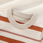 The “Soft Stripes” Knit Romper (0–9 Months) - Mimou Babywear