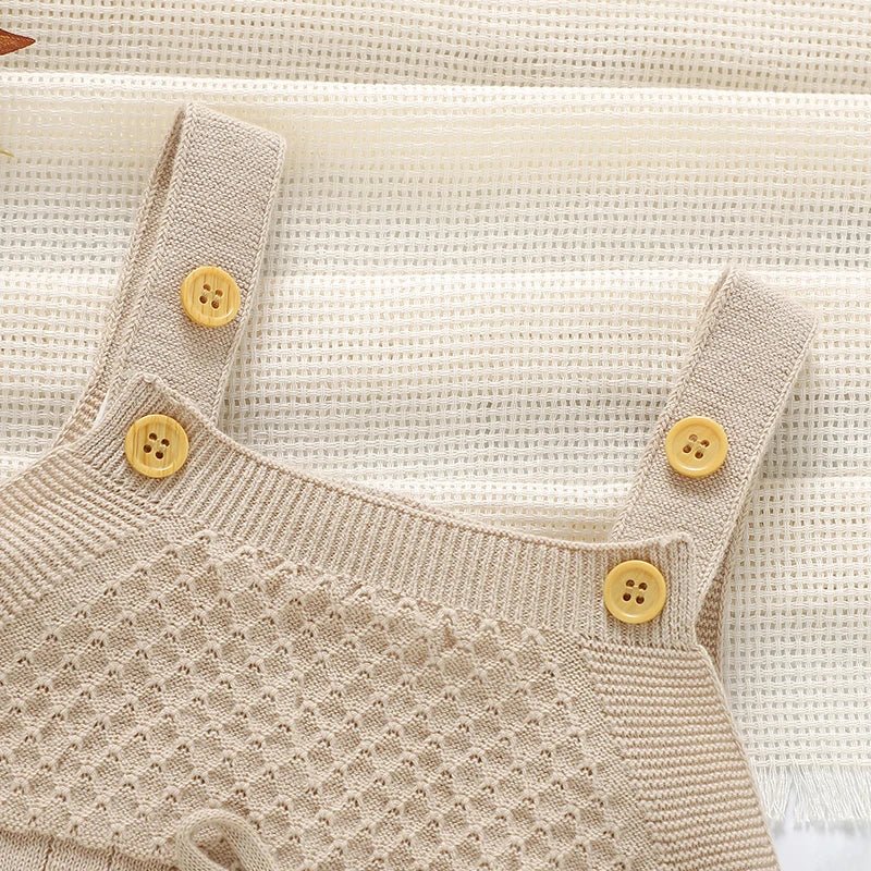 The Summer Knit Romper (0–24 Months) - Mimou Babywear