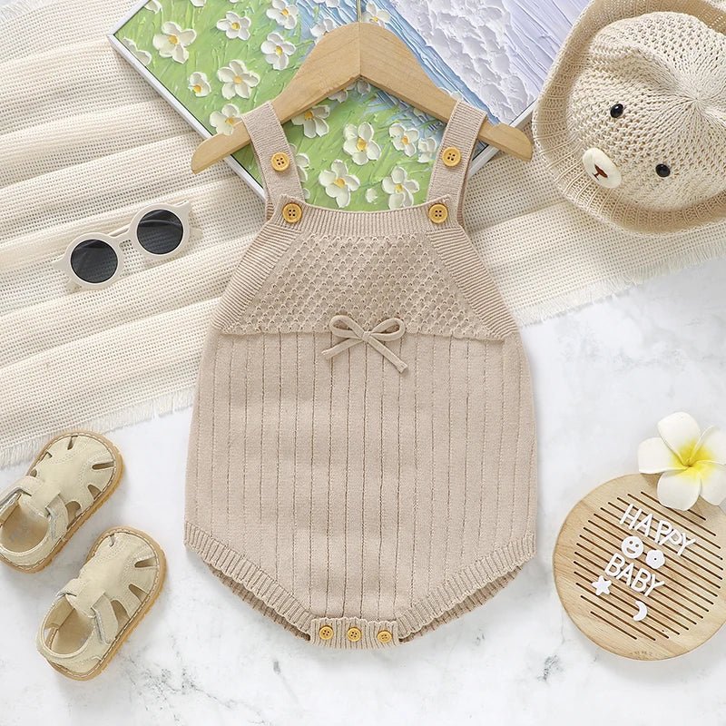 The Summer Knit Romper (0–24 Months) - Mimou Babywear