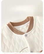 Three - Layer Warm Cotton Jumpsuit (3 - 18 Months) - Mimou Babywear