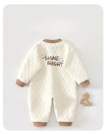 Three - Layer Warm Cotton Jumpsuit (3 - 18 Months) - Mimou Babywear