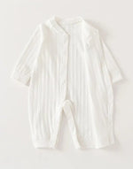 Timeless Striped Cotton Romper (0 - 18 Months) - Mimou Babywear
