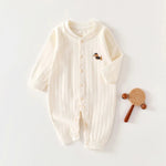Timeless Striped Cotton Romper (0 - 18 Months) - Mimou Babywear