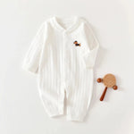 Timeless Striped Cotton Romper (0 - 18 Months) - Mimou Babywear