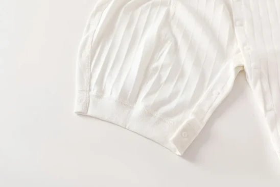 Timeless Striped Cotton Romper (0 - 18 Months) - Mimou Babywear