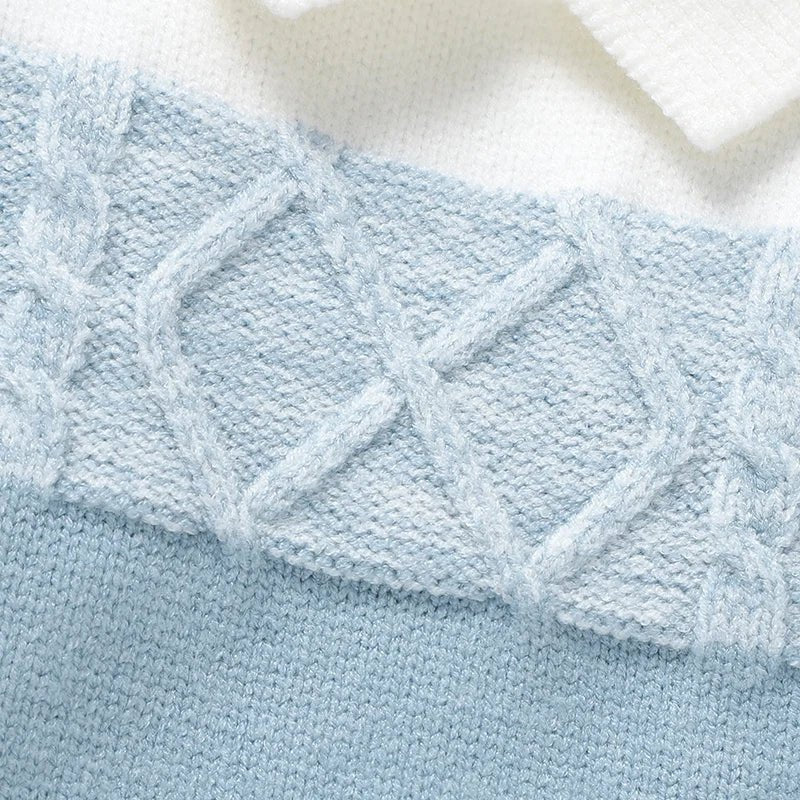 Timeless Striped Knit Romper (0 - 9 Months) - Mimou Babywear