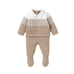 Timeless Striped Knit Romper (0 - 9 Months) - Mimou Babywear