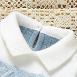 Timeless Striped Knit Romper (0 - 9 Months) - Mimou Babywear