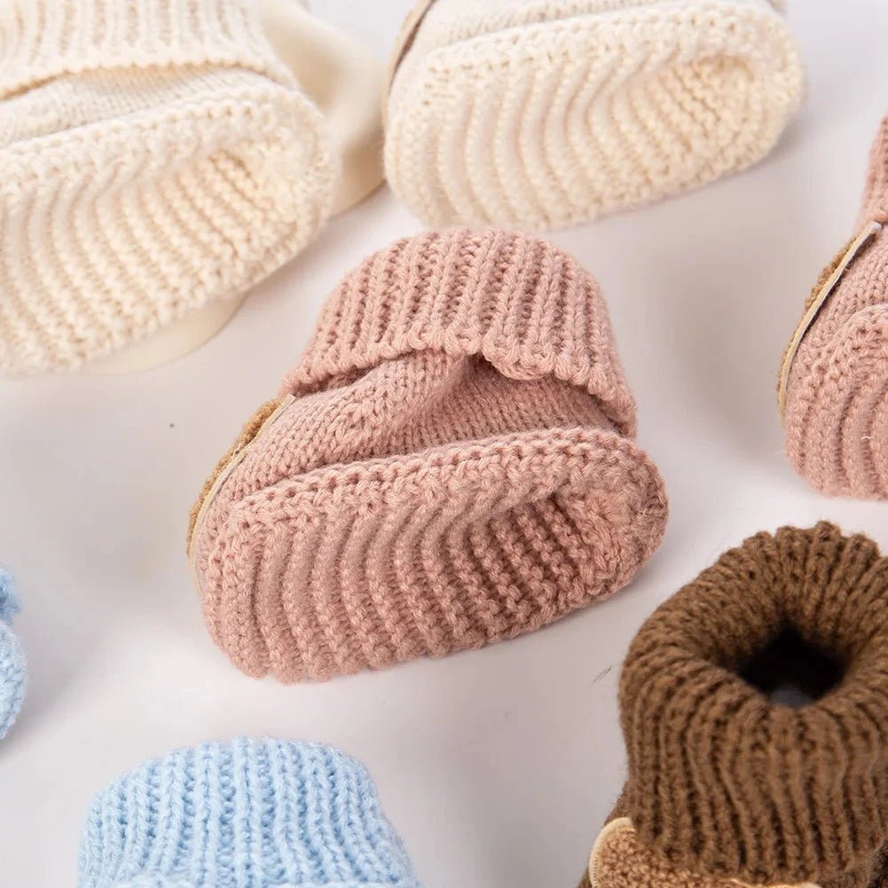 Tiny Bear Knit Socks (0 - 12 Months) - Mimou Babywear