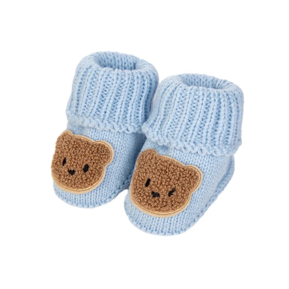Tiny Bear Knit Socks (0 - 12 Months) - Mimou Babywear