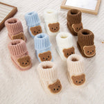 Tiny Bear Knit Socks (0 - 12 Months) - Mimou Babywear