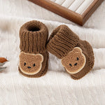 Tiny Bear Knit Socks (0 - 12 Months) - Mimou Babywear