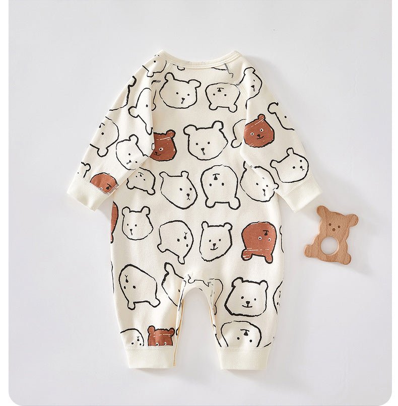 Traditional Tie - Front Kimono Romper (0 - 9 Months) - Mimou Babywear