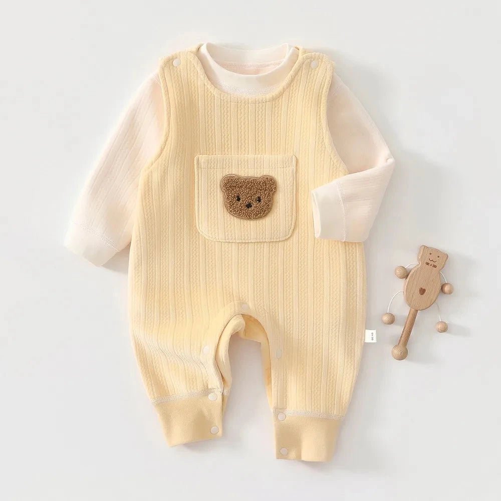 Velvet Top & Suspender Pants Set (2 - Piece, 6M - 2Y) - Mimou Babywear