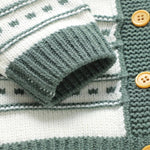 Warm Knit Cardigan & Sleeveless Romper Set (2 - Piece, 3 - 18M) - Mimou Babywear